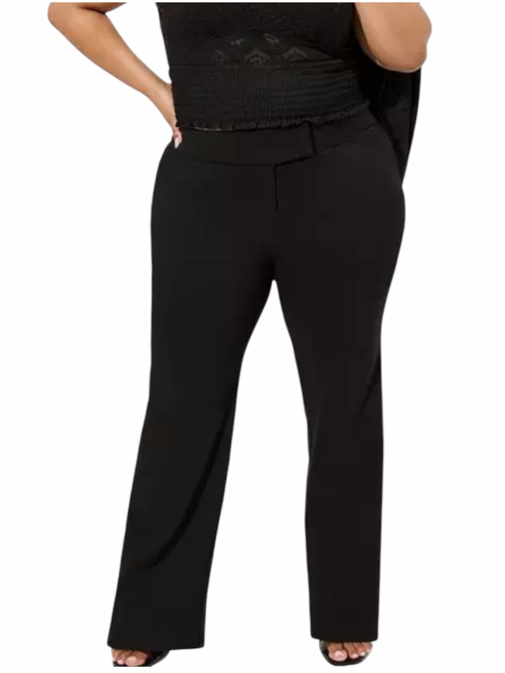 NWT Torrid Relaxed Millennial Stretch High-Rise Trouser Black Size 16